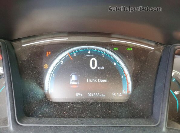 19XFC2F67LE210809 2020 HONDA CIVIC Silver Instrument cluster view