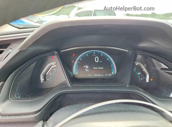 19XFC2F68JE034446 2018 HONDA CIVIC Silver ხელსაწყოთა პანელის ხედი