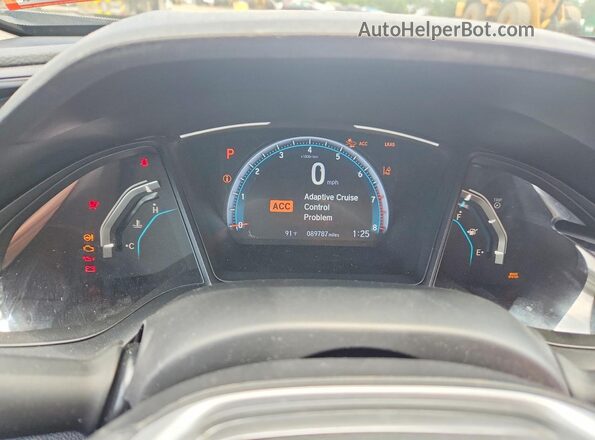 19XFC2F68KE016269 2019 HONDA CIVIC Серый Вид щитка приборов