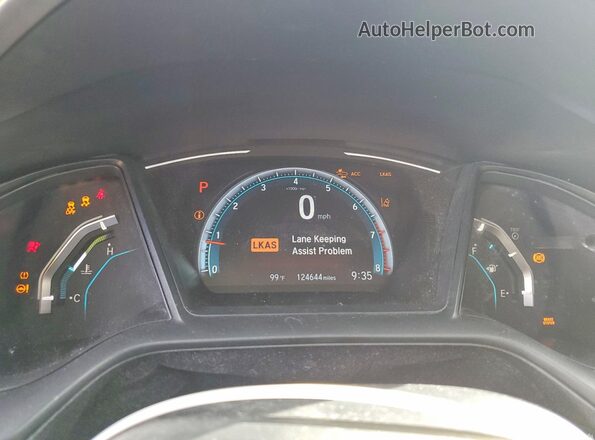 19XFC2F68LE002275 2020 HONDA CIVIC Blue Вид щитка приладів