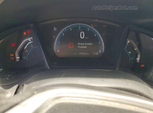 19XFC2F68LE009386 2020 HONDA CIVIC Gray Widok zestawu wskaźników