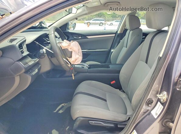 19XFC2F68LE009386 2020 HONDA CIVIC Gray Widok wnętrza z przodu