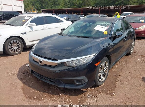 19XFC2F69HE029508 2017 HONDA CIVIC Black Առջևի ձախ երեք քառորդ տեսարան