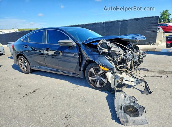 19XFC2F69KE011808 2019 HONDA CIVIC Black Вид панелі приладів