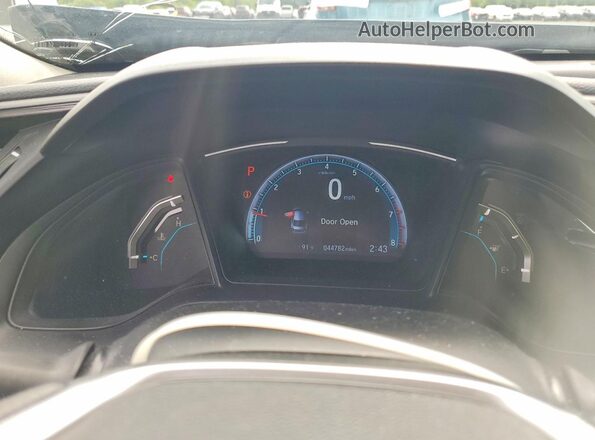 19XFC2F69KE014305 2019 HONDA CIVIC Blue Vista del cuadro de instrumentos