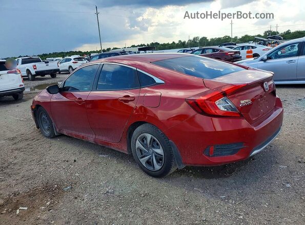 19XFC2F69LE016377 2020 HONDA CIVIC Red უკანა მარცხენა