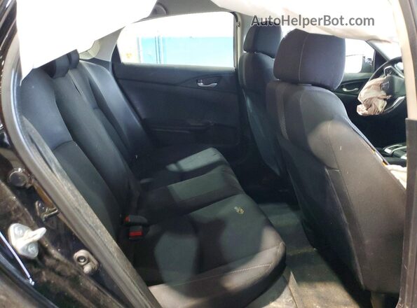19XFC2F6XKE031940 2019 HONDA CIVIC Black უკანა სავარძლების ხედი