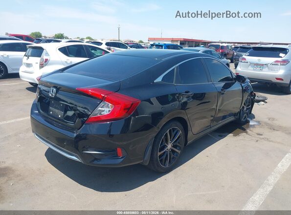 19XFC2F6XKE043974 2019 HONDA CIVIC Black უკანა მარჯვენა