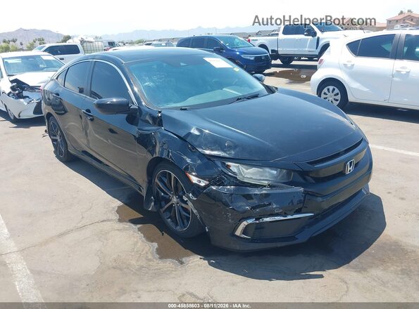 19XFC2F6XKE043974 2019 HONDA CIVIC Black წინა ხედი