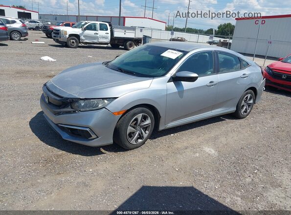 19XFC2F6XKE048382 2019 HONDA CIVIC Silver Առջևի ձախ երեք քառորդ տեսարան