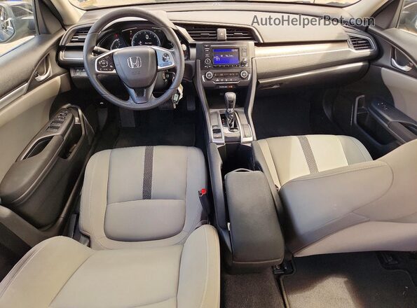 19XFC2F6XKE050360 2019 HONDA CIVIC Gray Dashboard view