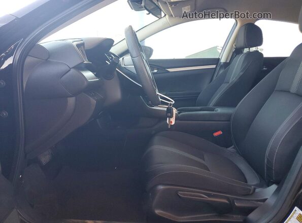 19XFC2F6XKE213637 2019 HONDA CIVIC Черный Вид салона спереди
