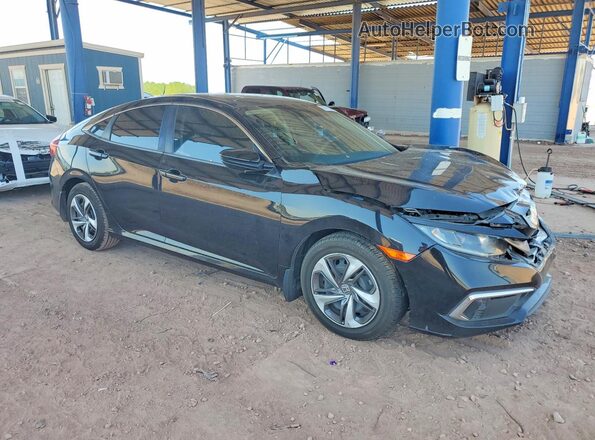 19XFC2F6XKE213637 2019 HONDA CIVIC Черный Передняя правая четверть