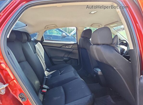 19XFC2F6XLE200081 2020 HONDA CIVIC Red უკანა სავარძლების ხედი