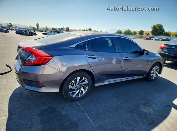 19XFC2F70GE222301 2016 HONDA CIVIC Gray უკანა მარჯვენა