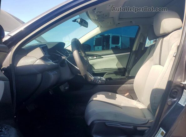 19XFC2F70GE222301 2016 HONDA CIVIC Gray წინა სალონის ხედი