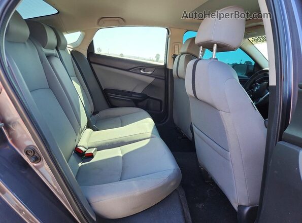 19XFC2F70GE222301 2016 HONDA CIVIC Gray უკანა სავარძლების ხედი