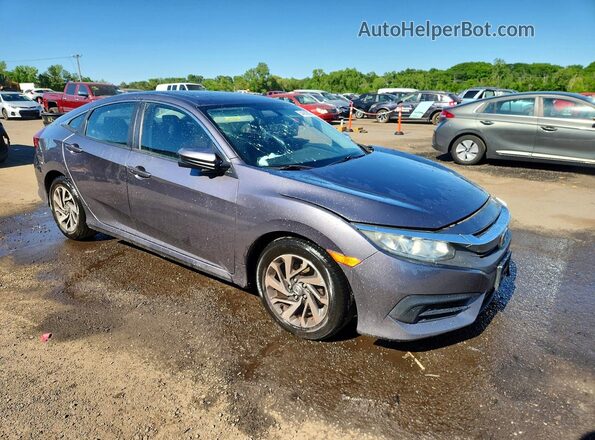19XFC2F70GE223657 2016 HONDA CIVIC Серый Передняя правая четверть