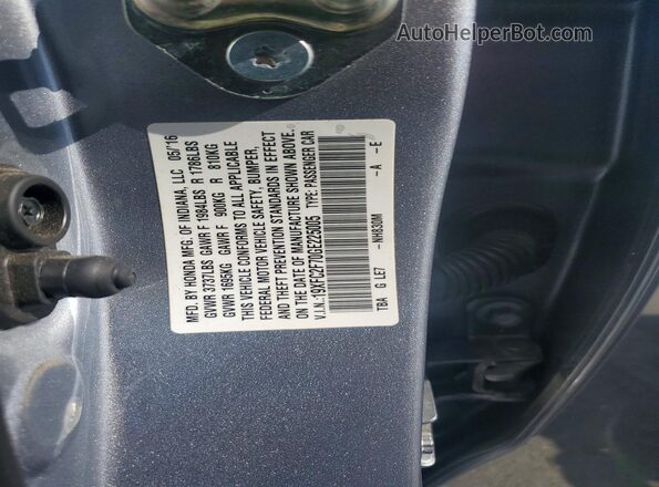 19XFC2F70GE225005 2016 HONDA CIVIC Silver Engine compartment view