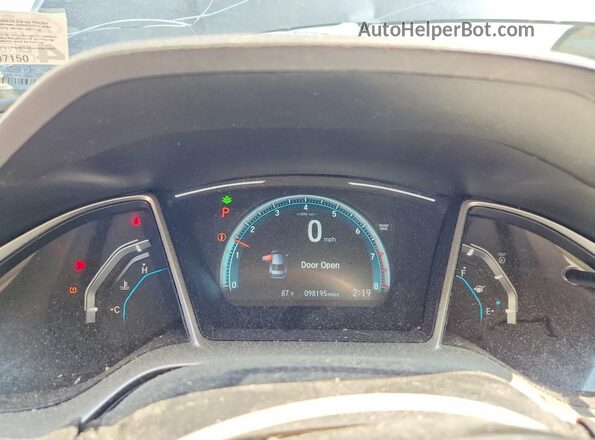 19XFC2F70HE230223 2017 HONDA CIVIC Charcoal Vista del cuadro de instrumentos