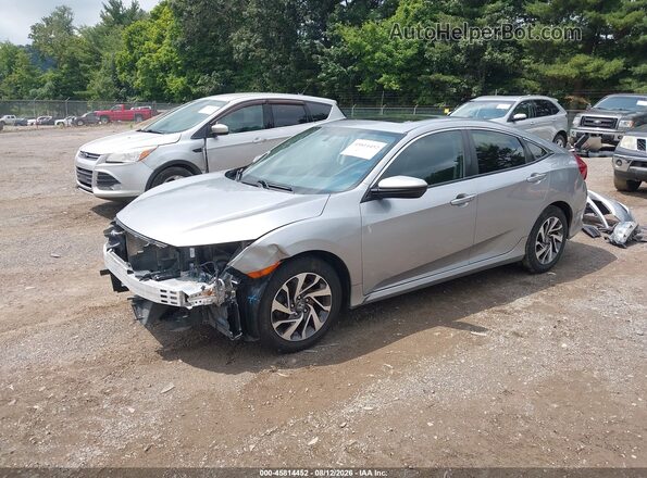 19XFC2F70JE015785 2018 HONDA CIVIC Silver Առջևի ձախ երեք քառորդ տեսարան