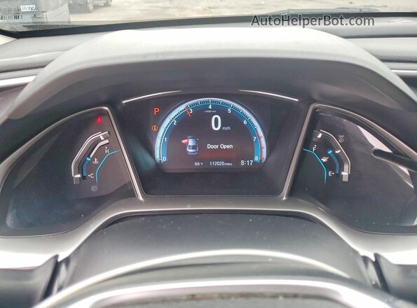 19XFC2F71GE221352 2016 HONDA CIVIC Black Instrument cluster view