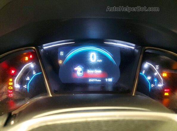 19XFC2F71GE229158 2016 HONDA CIVIC Blue Instrument cluster view