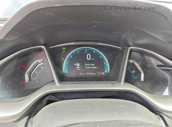 19XFC2F71HE006992 2017 HONDA CIVIC Gray Սարքավորումների վահանակի տեսք