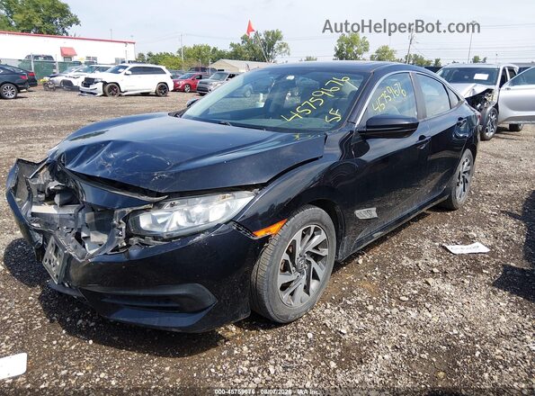 19XFC2F71HE058963 2017 HONDA CIVIC Black Առջևի ձախ երեք քառորդ տեսարան
