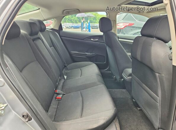 19XFC2F71HE206058 2017 HONDA CIVIC Silver Rear seats view