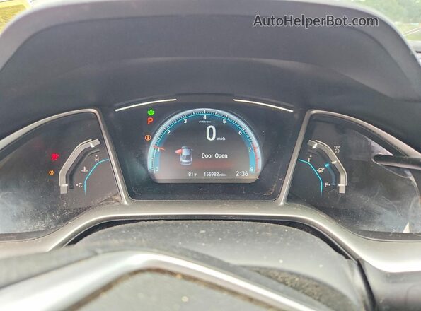 19XFC2F71HE206058 2017 HONDA CIVIC Silver Instrument cluster view