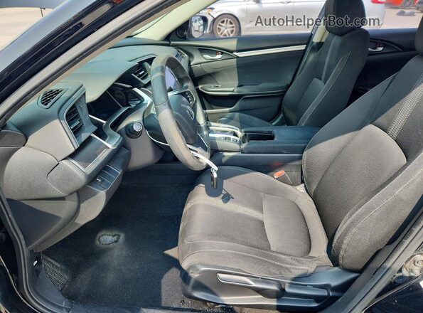 19XFC2F72GE010760 2016 HONDA CIVIC Black Widok wnętrza z przodu