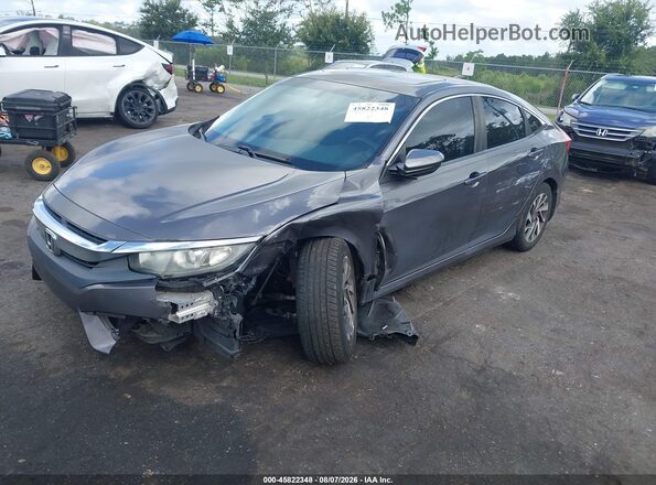 19XFC2F72HE033019 2017 HONDA CIVIC Gray Передня ліва чверть