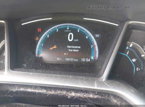 19XFC2F72HE033019 2017 HONDA CIVIC Gray Вид задніх сидінь