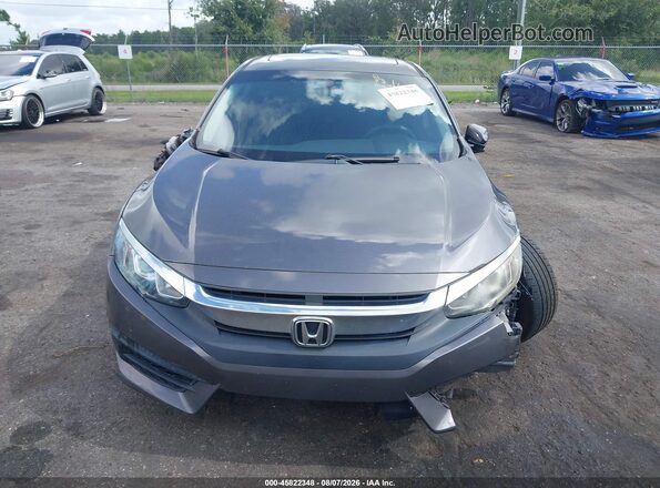 19XFC2F72HE033019 2017 HONDA CIVIC Gray Вид щитка приладів