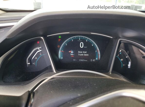 19XFC2F72HE060544 2017 HONDA CIVIC Silver Instrument cluster view