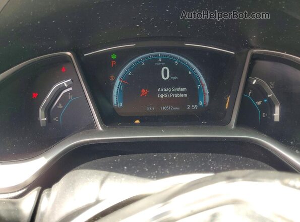 19XFC2F72HE210295 2017 HONDA CIVIC Black Instrument cluster view