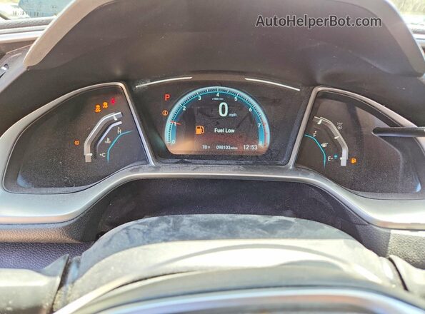 19XFC2F72HE227324 2017 HONDA CIVIC Black Սարքավորումների վահանակի տեսք
