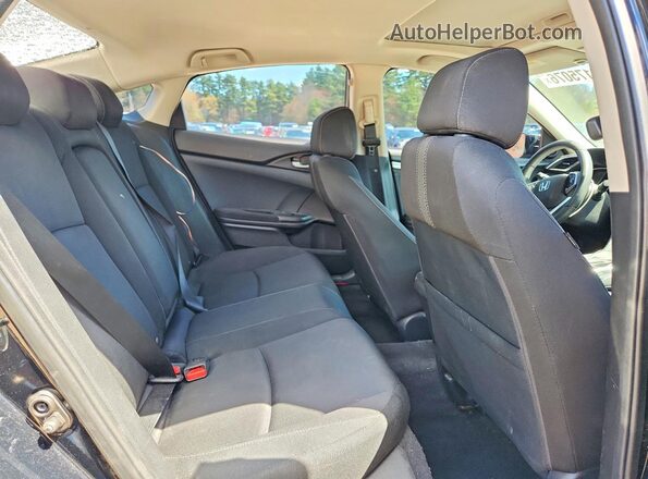 19XFC2F72HE227324 2017 HONDA CIVIC Black Հետևի նստատեղերի տեսք