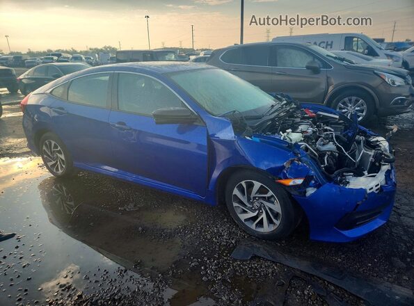 19XFC2F72JE026576 2018 HONDA CIVIC Blue Delantero derecho