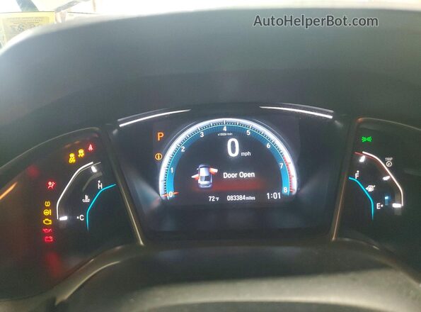 19XFC2F72JE205720 2018 HONDA CIVIC Серебряный Вид щитка приборов