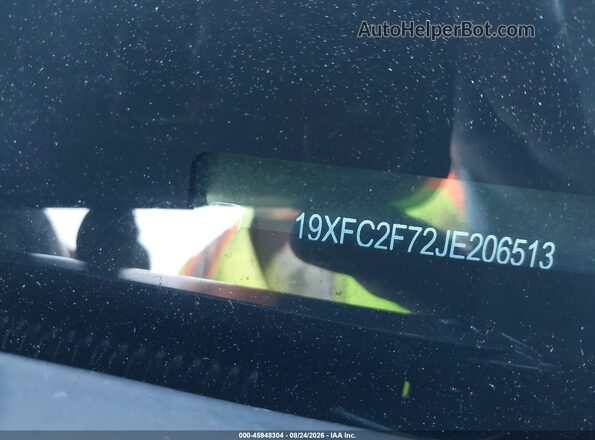 19XFC2F72JE206513 2018 HONDA CIVIC Белый Вид щитка приборов