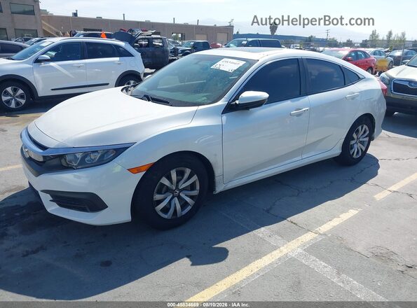 19XFC2F73GE215391 2016 HONDA CIVIC White წინა მარცხენა ხედი სამი მეოთხედიდან