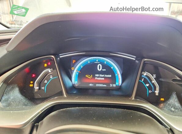 19XFC2F73GE244289 2016 HONDA CIVIC Серебряный Вид щитка приборов