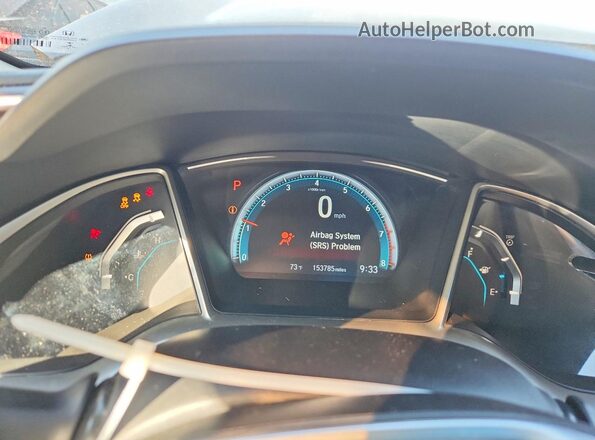 19XFC2F73GE245331 2016 HONDA CIVIC Black უკანა სავარძლების ხედი