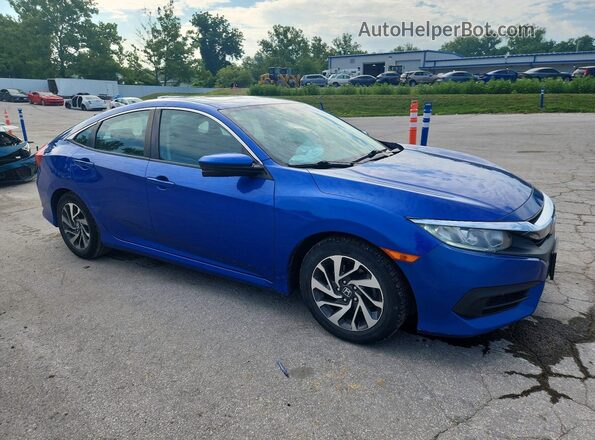 19XFC2F73HE069639 2017 HONDA CIVIC Синий Передняя правая четверть