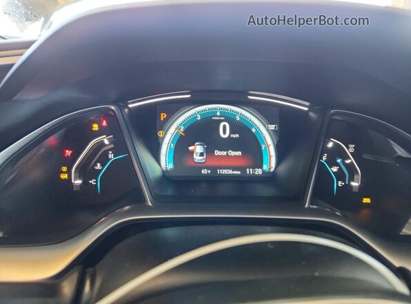 19XFC2F73HE218518 2017 HONDA CIVIC Gray Instrument cluster view