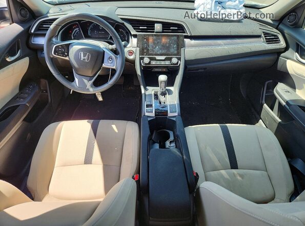 19XFC2F73JE207122 2018 HONDA CIVIC White Առջևի վահանակի տեսք