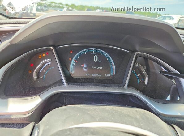 19XFC2F73JE207122 2018 HONDA CIVIC White Սարքավորումների վահանակի տեսք