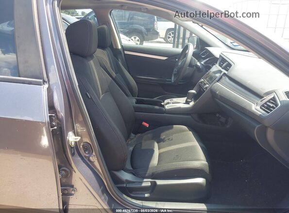 19XFC2F74GE042769 2016 HONDA CIVIC Gray Widok wnętrza z przodu